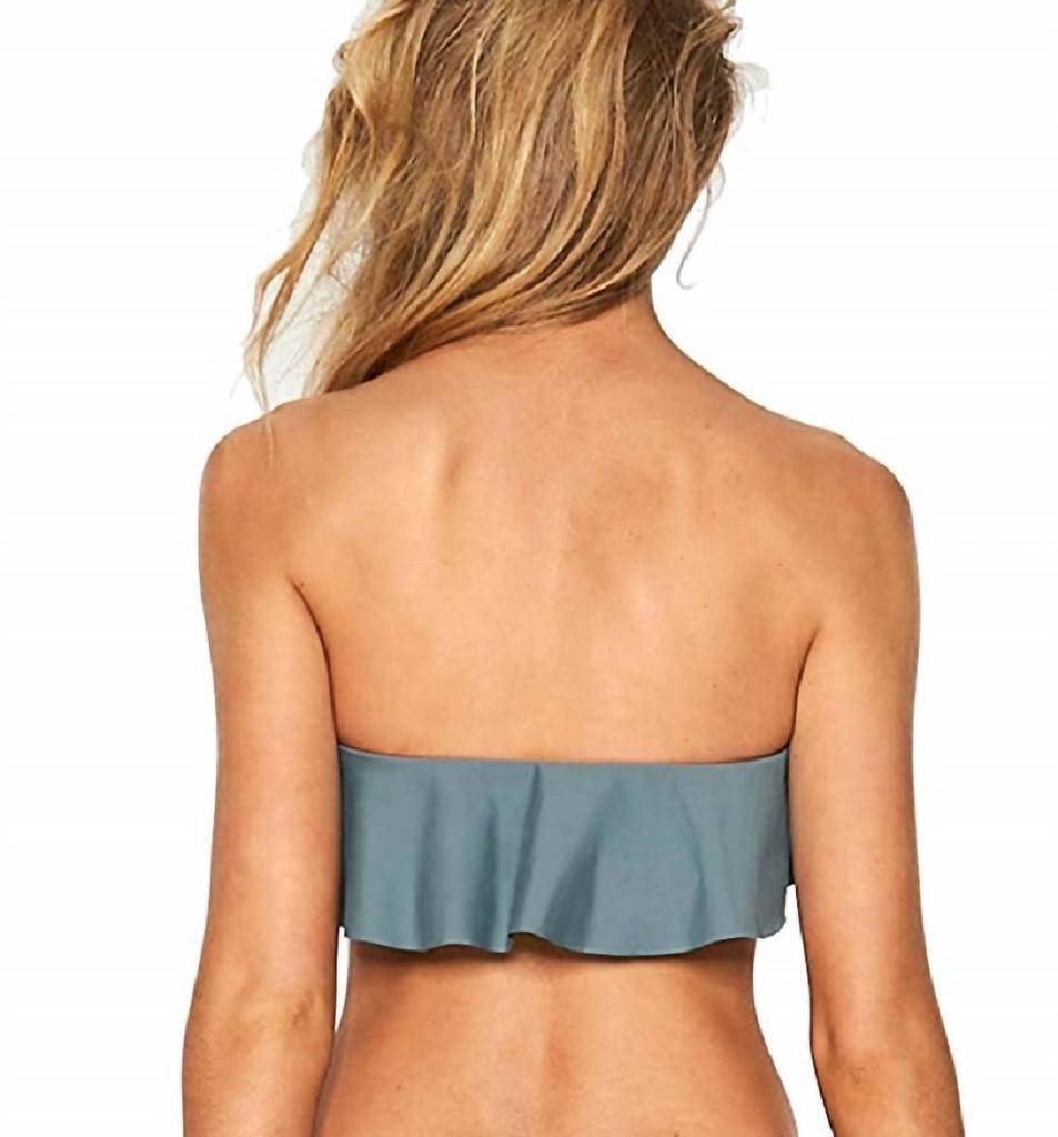 Laundry by Shelli Segal Lynn Sensual Solids Swimsuit Bandeau Ruffle Top