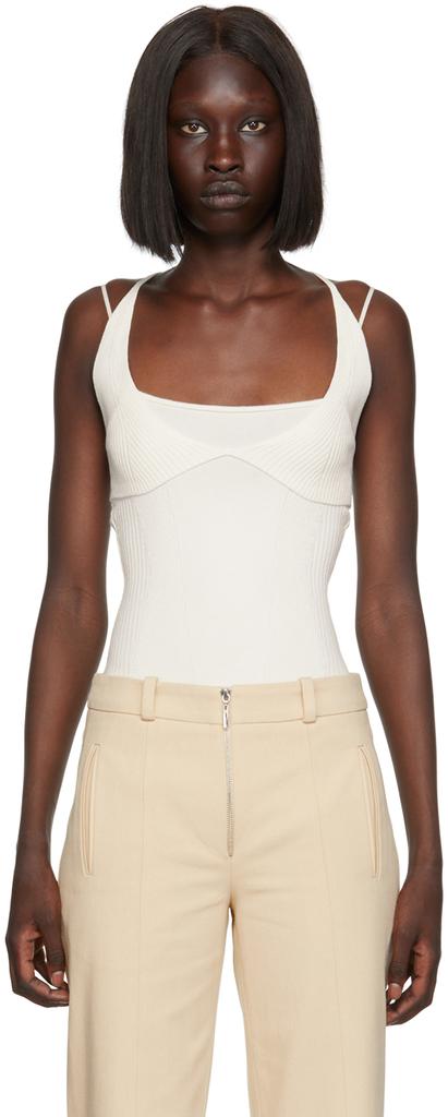 Anna October White Brigitte Bodysuit