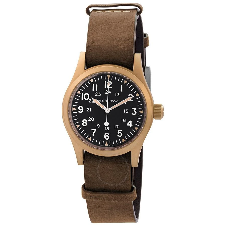 Hamilton Khaki Field Hand Wind Black Dial Men's Watch H69459530 1