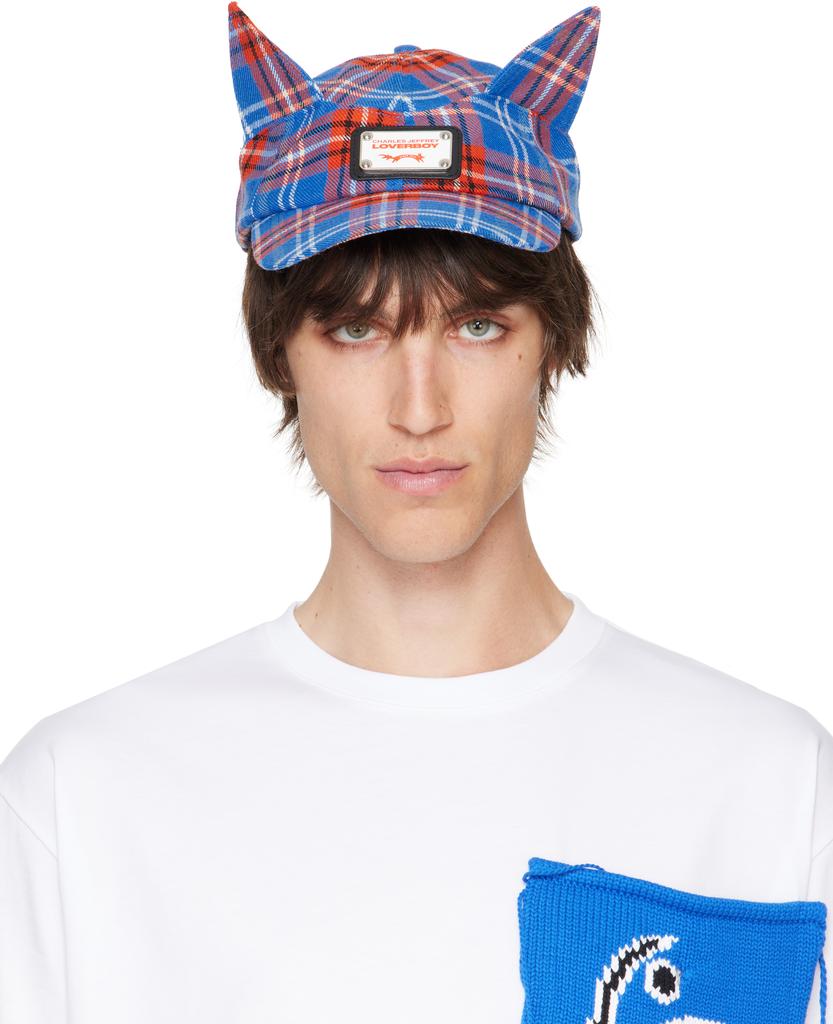 Charles Jeffrey Loverboy Red & Blue Ears Cap