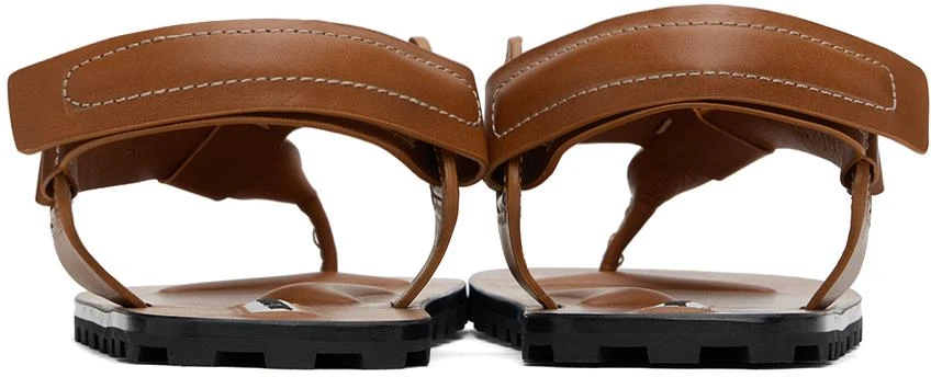 Jil Sander Brown Strap Sandals 2