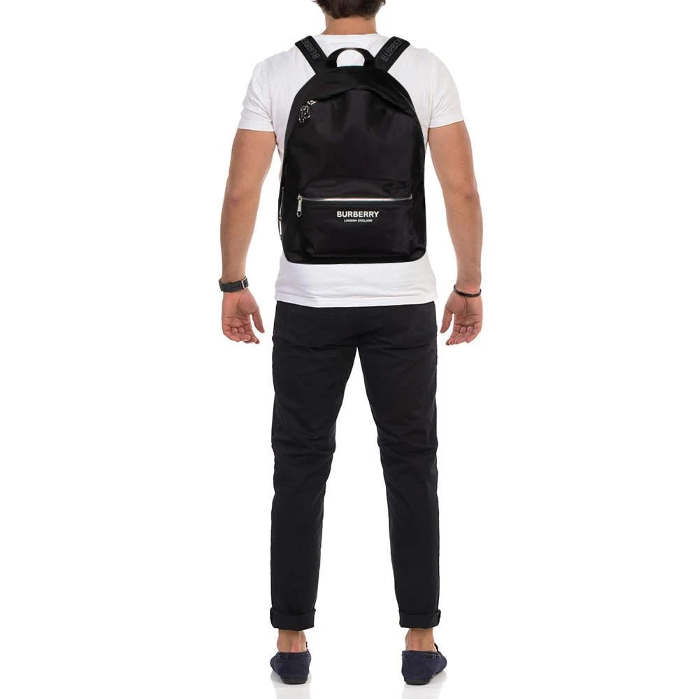 Burberry Burberry Black Nylon and Leather Backpack 2