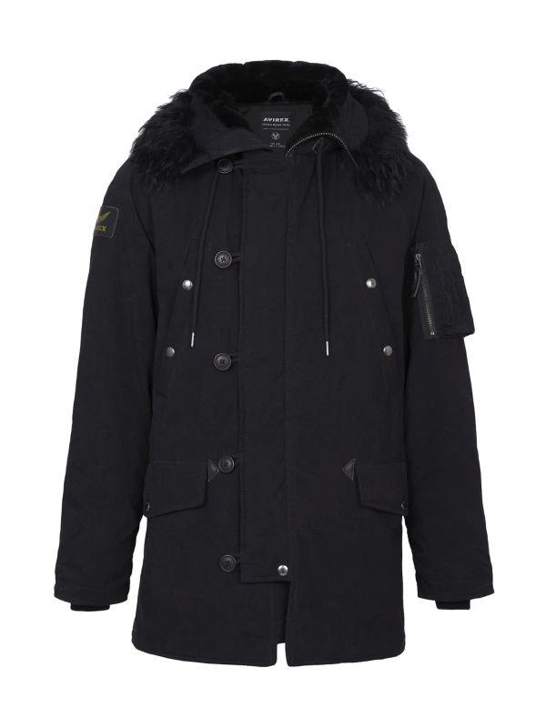 Avirex Snorkel Shearling-Trimmed Flight Coat 1