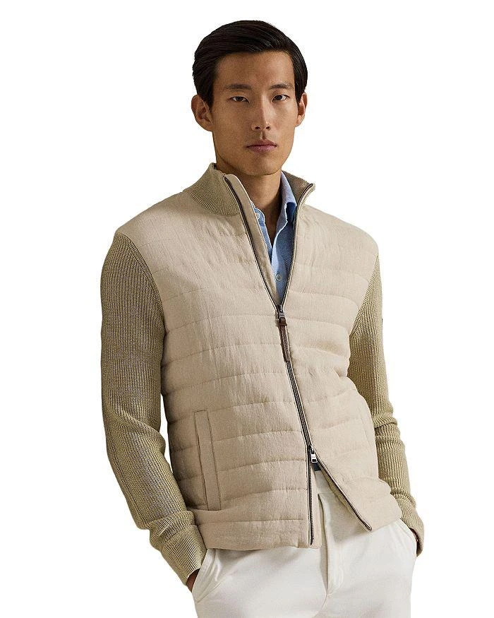 Ralph Lauren Hybrid Linen Full Zip Sweater