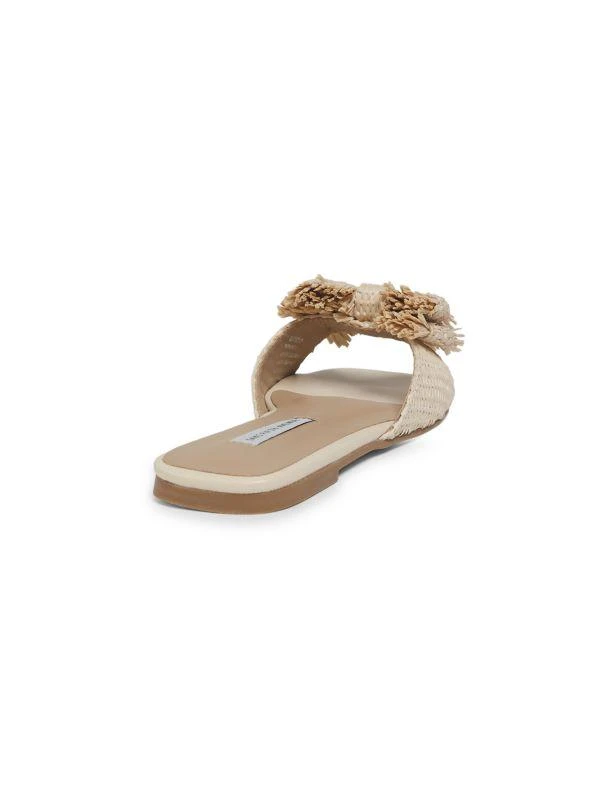 Saks Fifth Avenue ​Ravello Raffia Double-Bow Slide Sandals 3