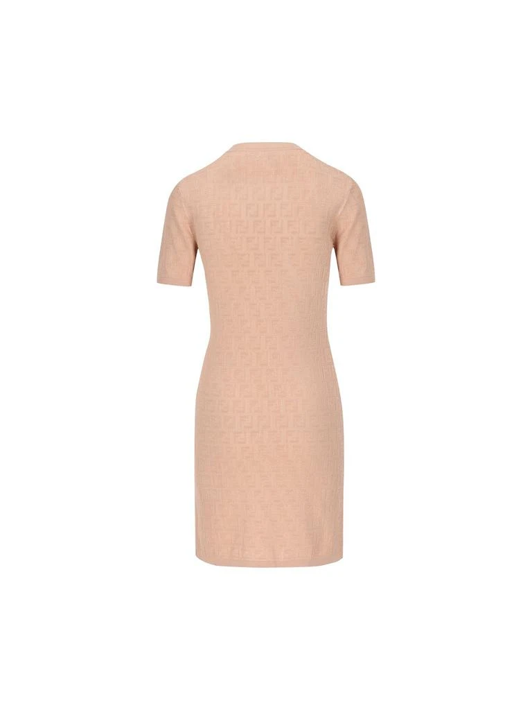 Fendi Short Sleeved Crewneck Dress – On Sale Now with Up to 53