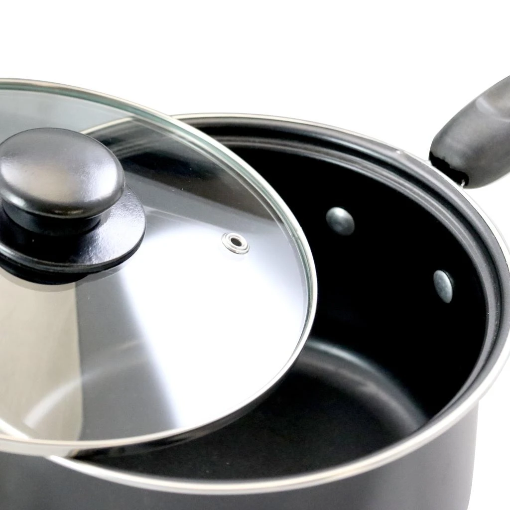 BETTER CHEF 7 Piece Deluxe Non-Stick Cookware Set in Black 2