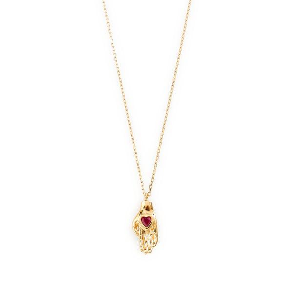 Pamela Love Heart In Hand necklace