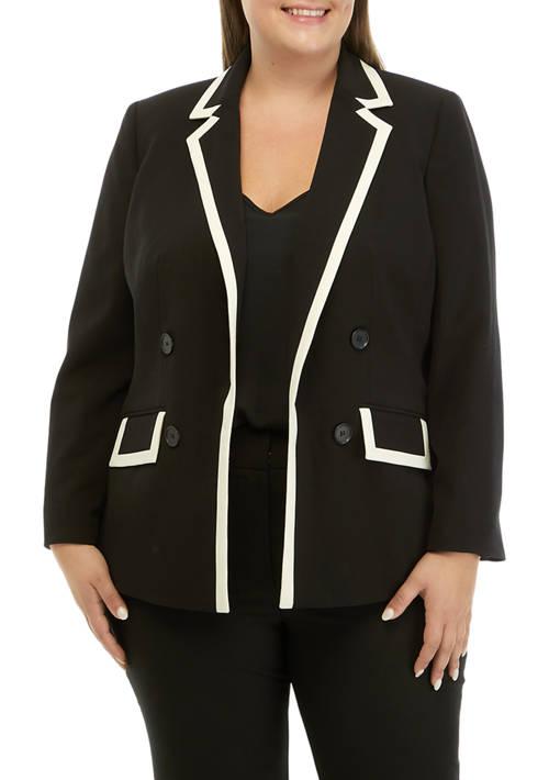 THE LIMITED Limited Plus Size Framed Faux Double Breasted