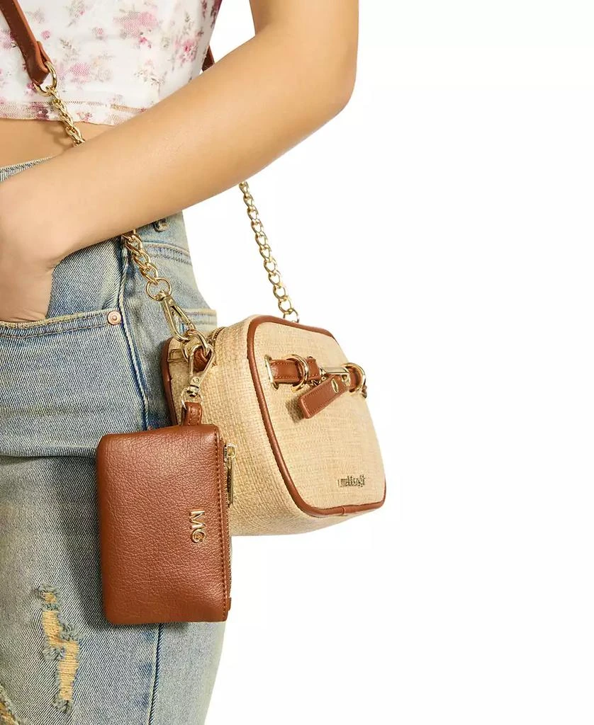 Madden Girl Millies Straw Camera Mini Crossbody Bag 7