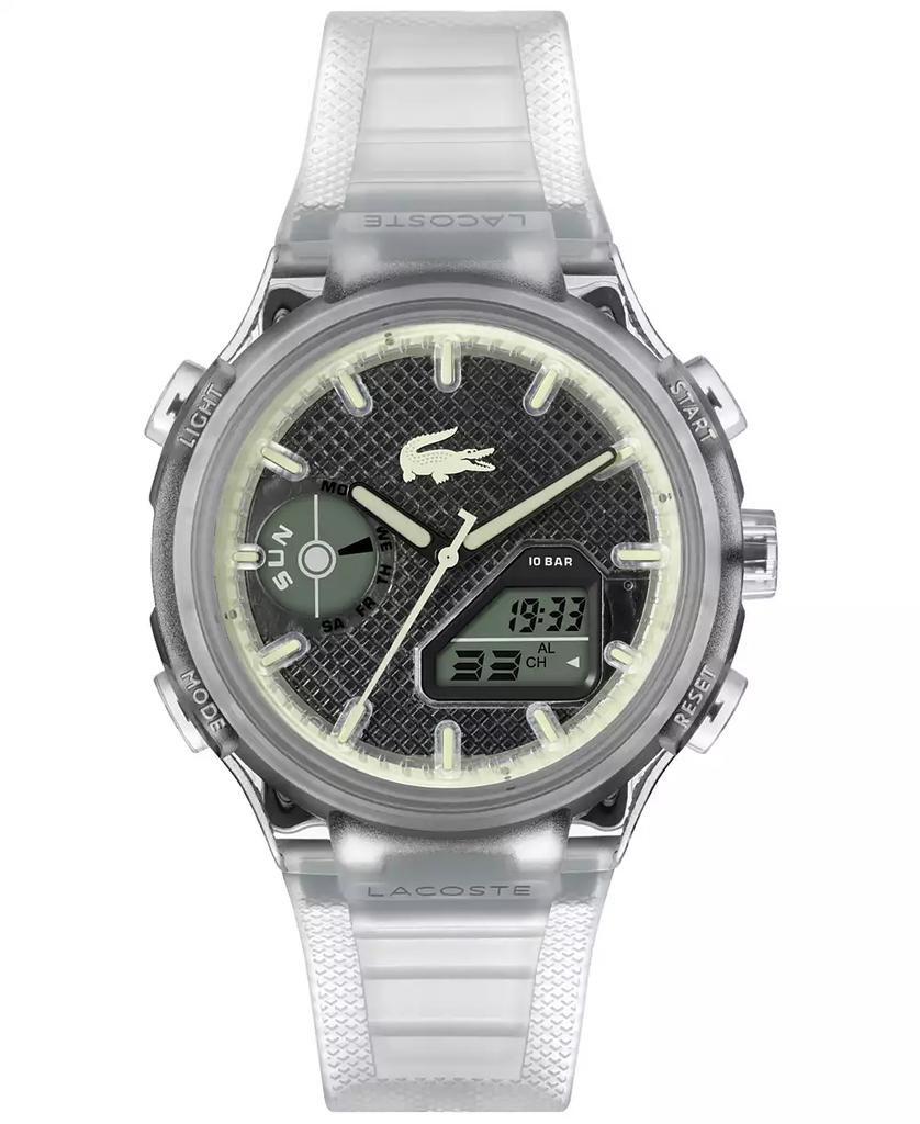Lacoste Men's LC33 Clear Silicone Strap Watch