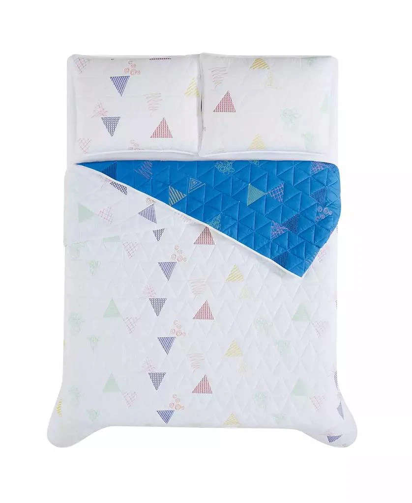 Crayola Triangle Embroidered 2 Piece Quilt Set 4