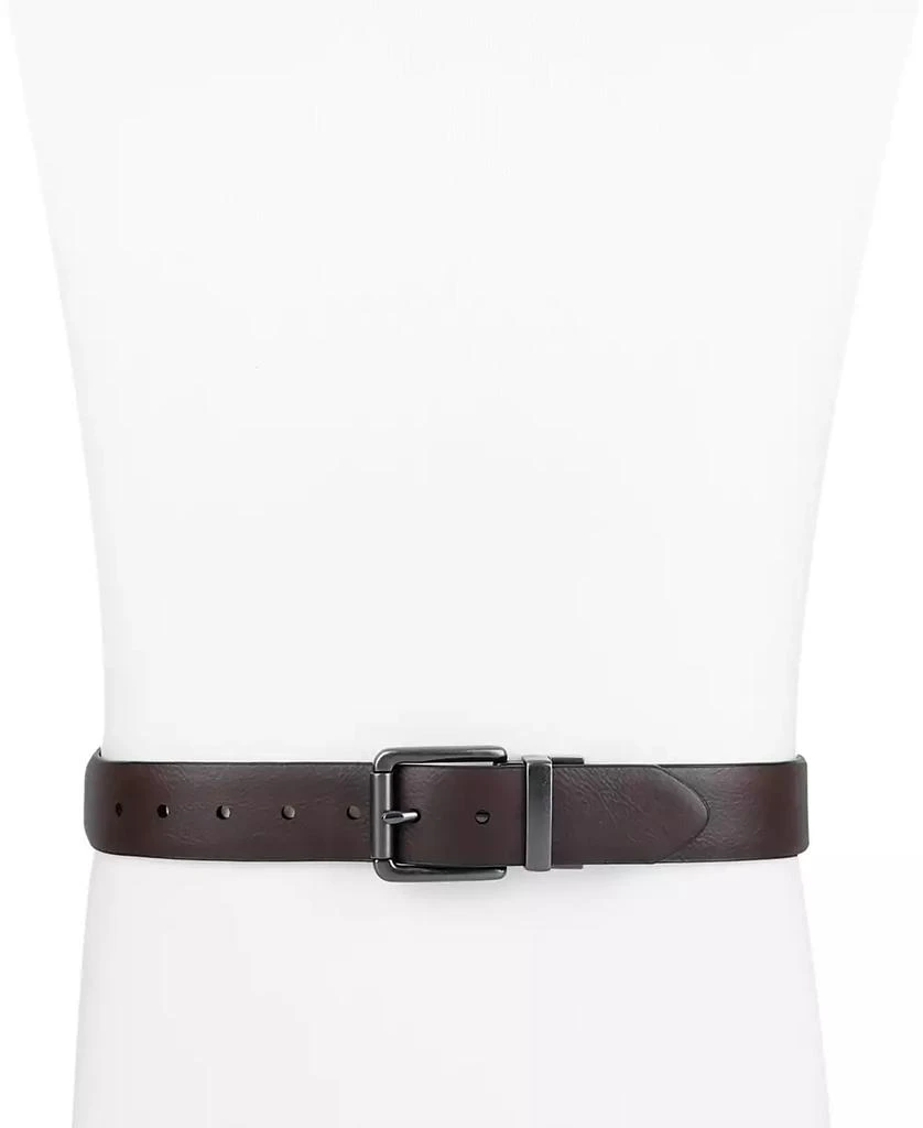 Levi's Men's Logo Buckle Stretch Reversible Leather Belt 6