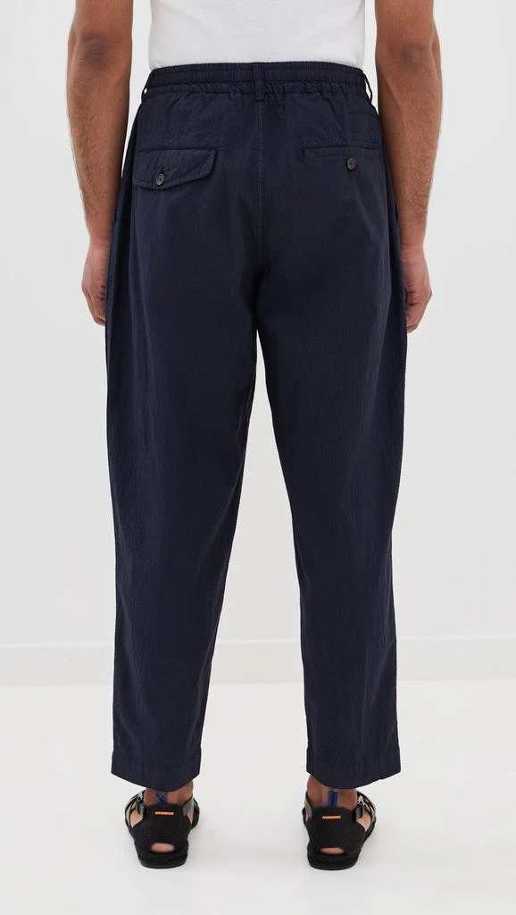 Universal Works Seersucker Pleated Track Pants 2