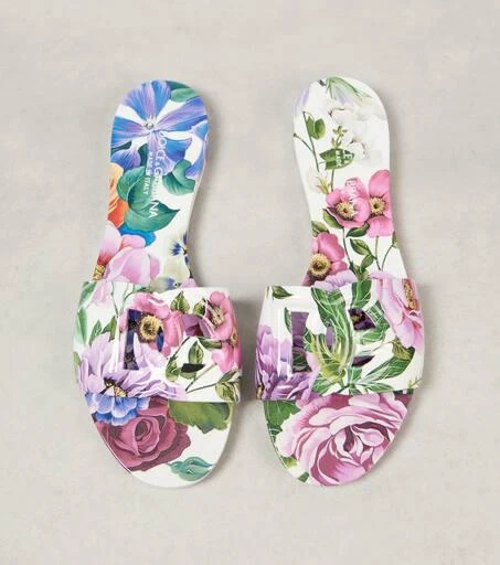 Dolce 
Gabbana DG floral cutout sandals 5
