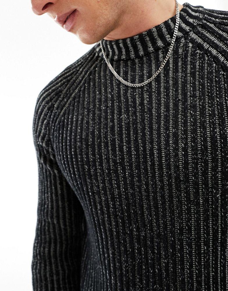 Reclaimed Vintage Reclaimed Vintage plated knitted jumper in grey