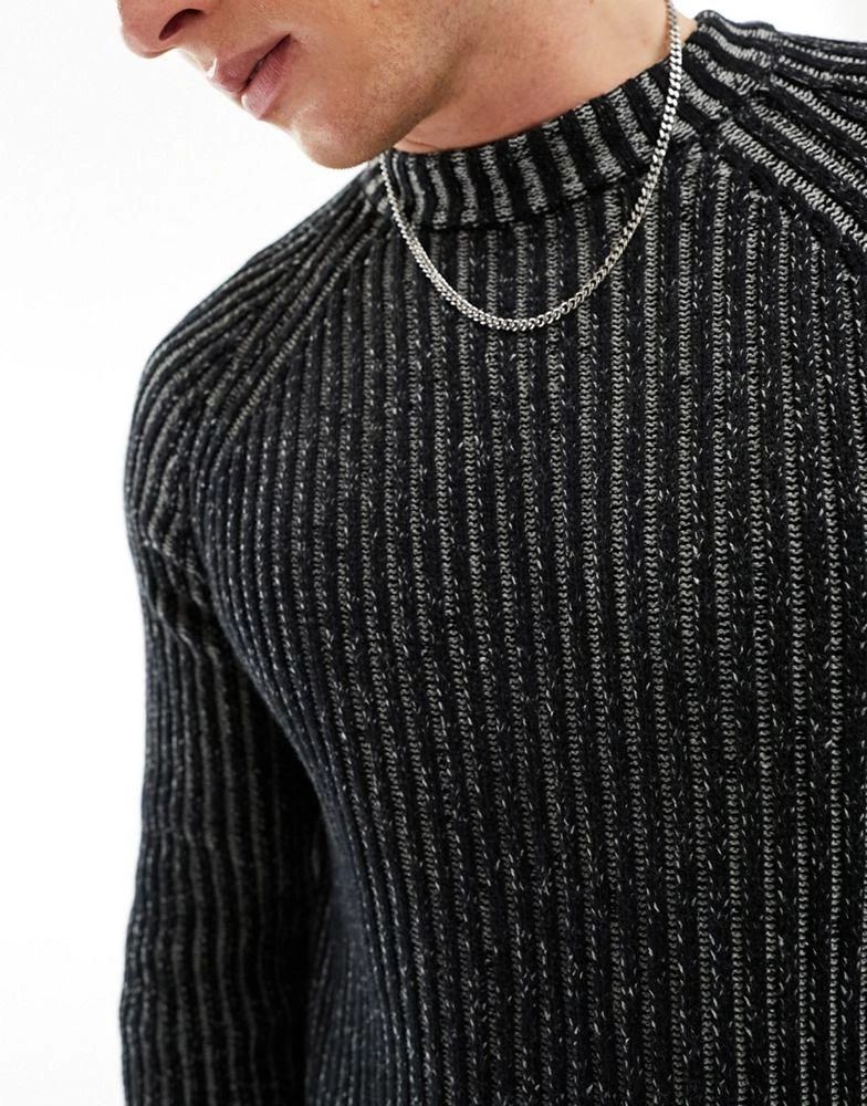 Reclaimed Vintage Reclaimed Vintage plated knitted jumper in grey 2