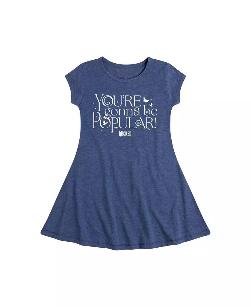 Wicked Little Girls Popular Graphic Cap Sleeve Dress 1