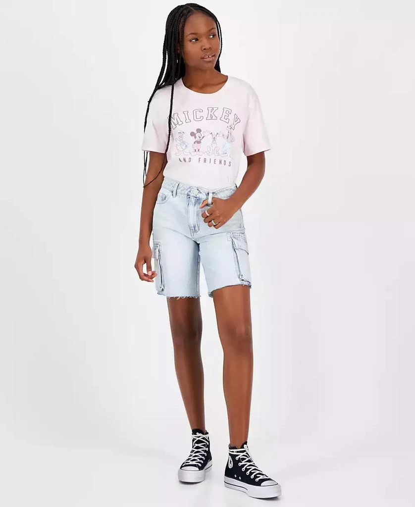 Indigo Rein Juniors' Cargo Denim Jorts 1