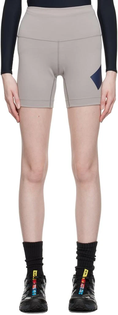 TEMPLA Gray Bonded Shorts 1