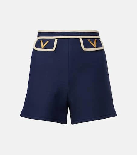 Valentino Crepe Couture VGold high-rise shorts 1