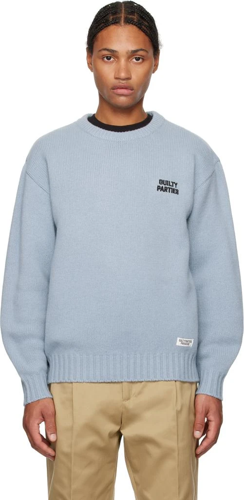 Wacko Maria Blue Classic Knit Sweater 1