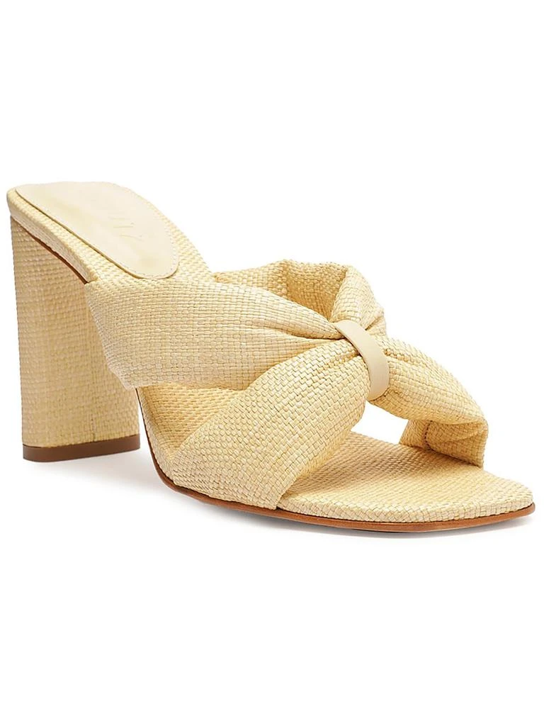 Schutz Fairy High Womens Leather Slip-On Heels 1