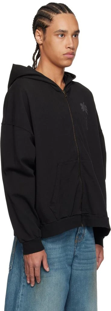 Palm Angels Black Palms Zipped Hoodie 2