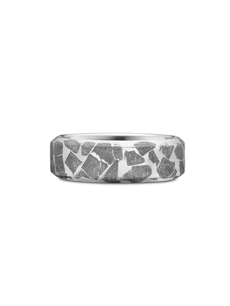 David Yurman Meteorite Band Ring in Sterling Silver, 8.5MM 1