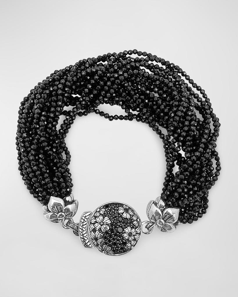 Stephen Dweck Black Spinel Multi-Strand Bracelet