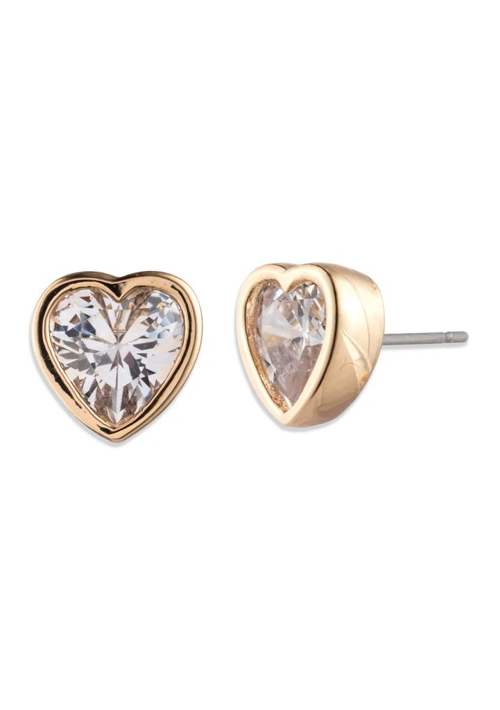 Ralph Lauren Heart Cubic Zirconia Stud Earrings