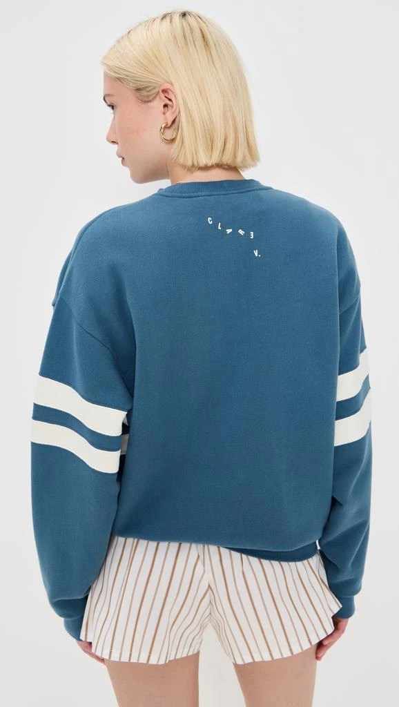 Clare V Oversized Varsity Sweatshirt 3