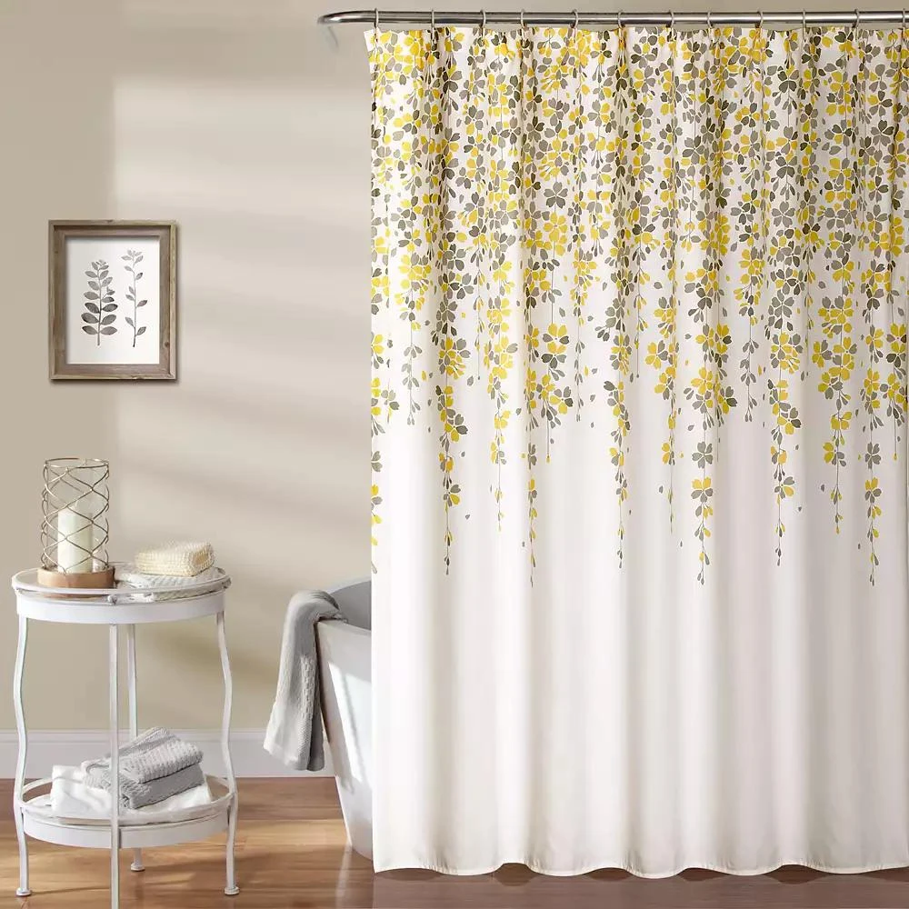 Lush Décor Weeping Flower Shower Curtain, 72" x 72"