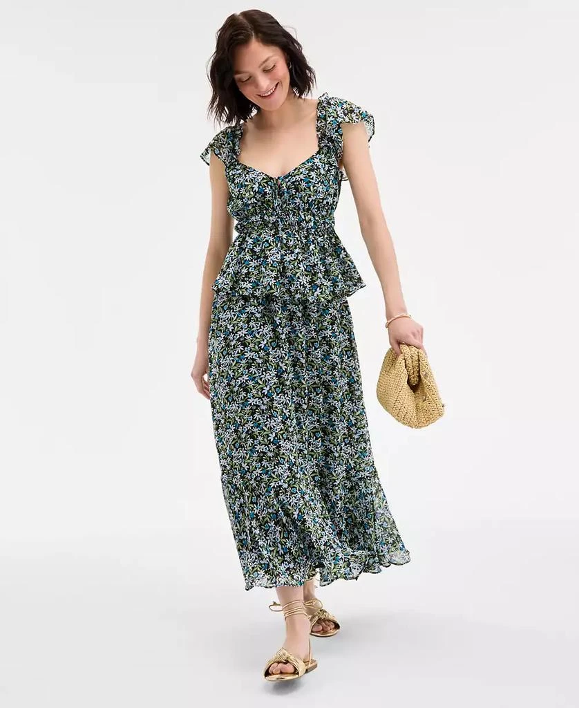 On 34th Women's Floral Tiered Midi Skirt, Exclusively at Macy's 7