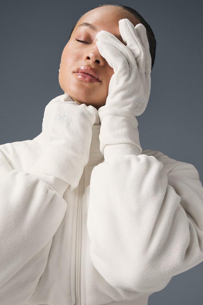 手袋 [Alo Yoga] Performance Fleece Gloves Performance Fleece Gloves - Ivory | Alo Yoga