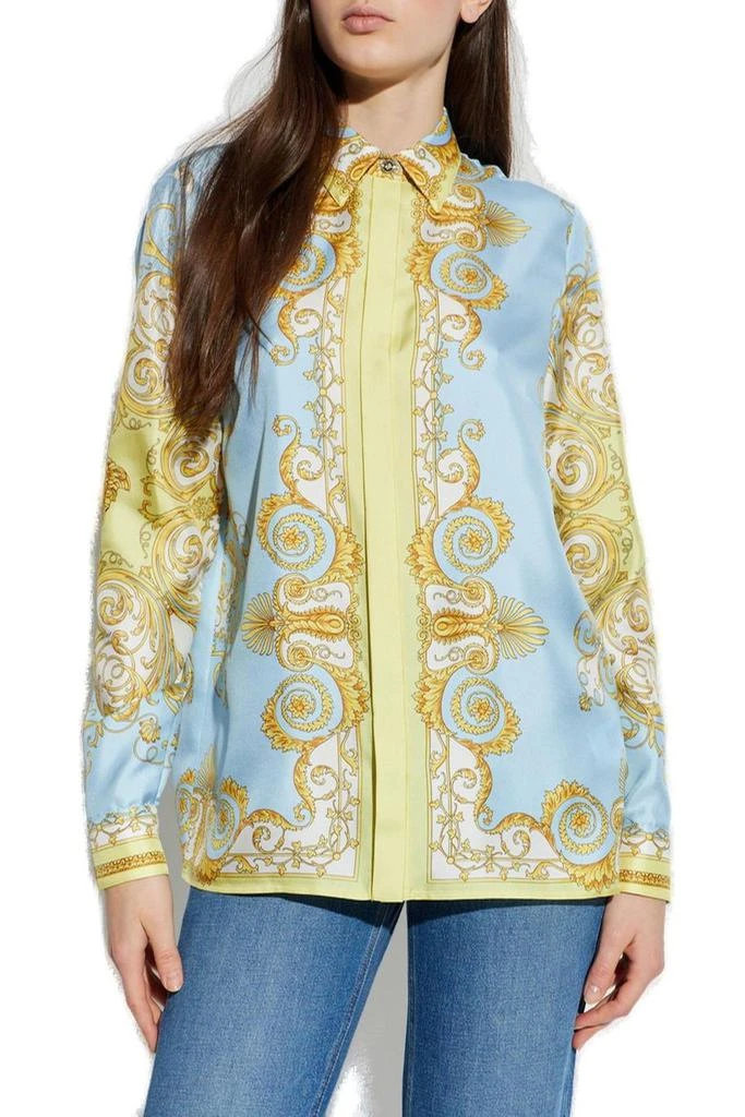 Versace Versace Pattern-Printed Long-Sleeved Shirt 2