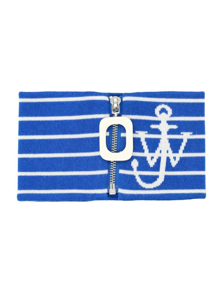 JW Anderson JW Anderson Striped Zipped Neckband 1