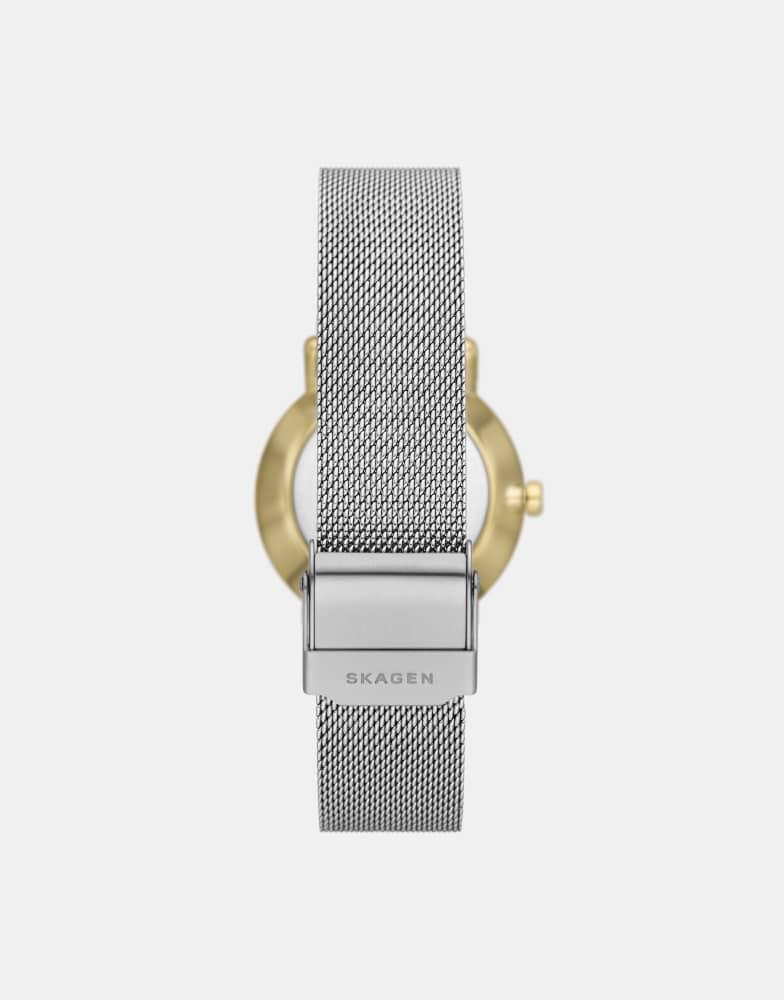 Skagen Skagen Women's kuppel lille two-hand sub-second, gold stainless steel watch, skw3101 in silver