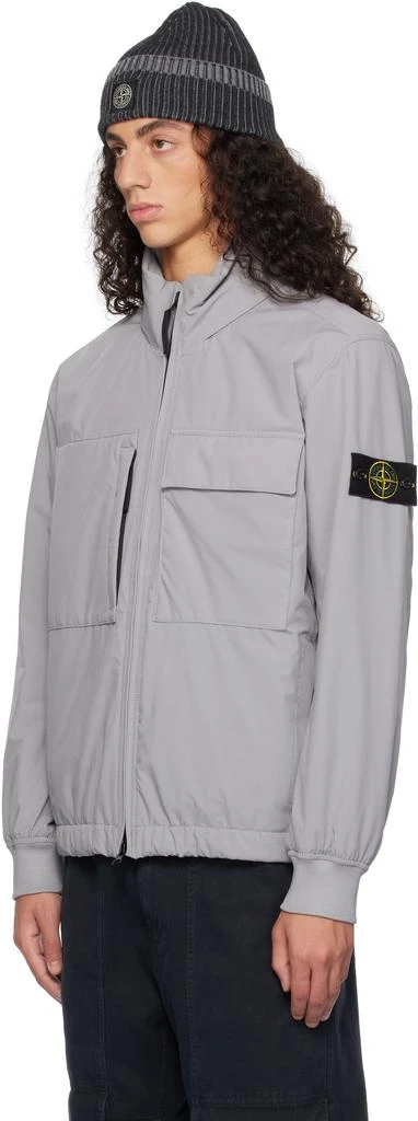 Stone Island Gray 40527 Soft Shell-R PrimaLoft Insulated Jacket 4