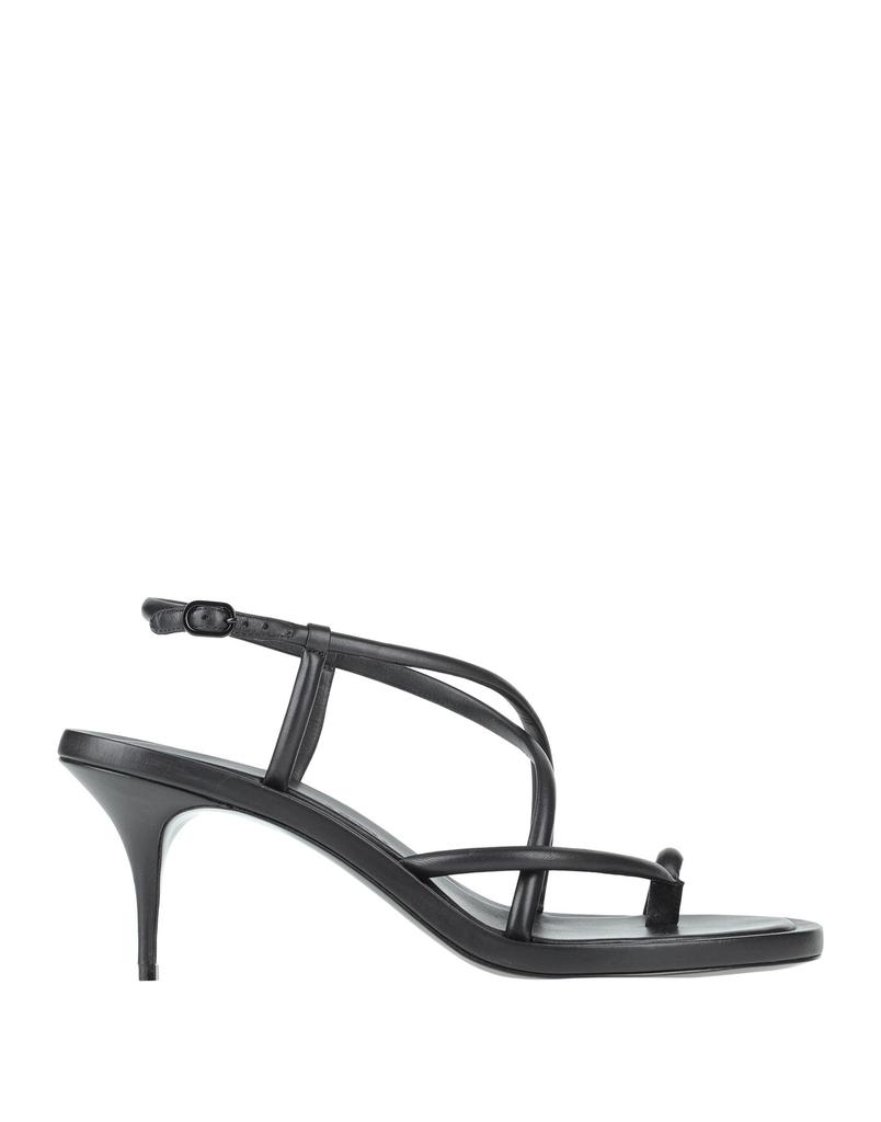 サンダル・ミュール ALEXANDER MCQUEEN Women Sandals 808137WIACE 1000 BLACK Punk Sandals - Alexander Mcqueen - Leather - Black/Silver