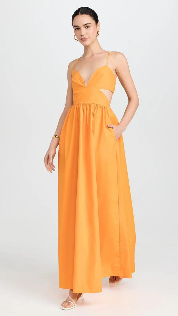 Susana Monaco Poplin Cut Out Open Back Dress 1