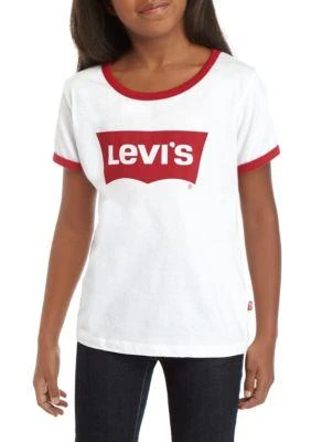 Levi's S Girls 7 16 Batwing Ringer T Shirt 1