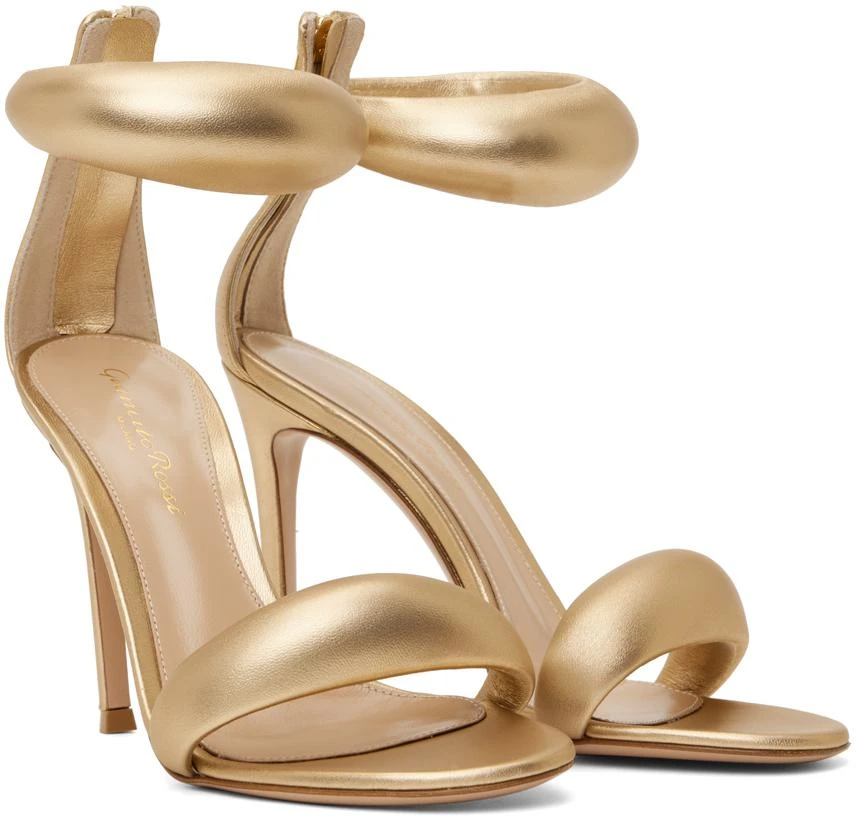 Gianvito Rossi Gold Bijoux Heeled Sandals 4