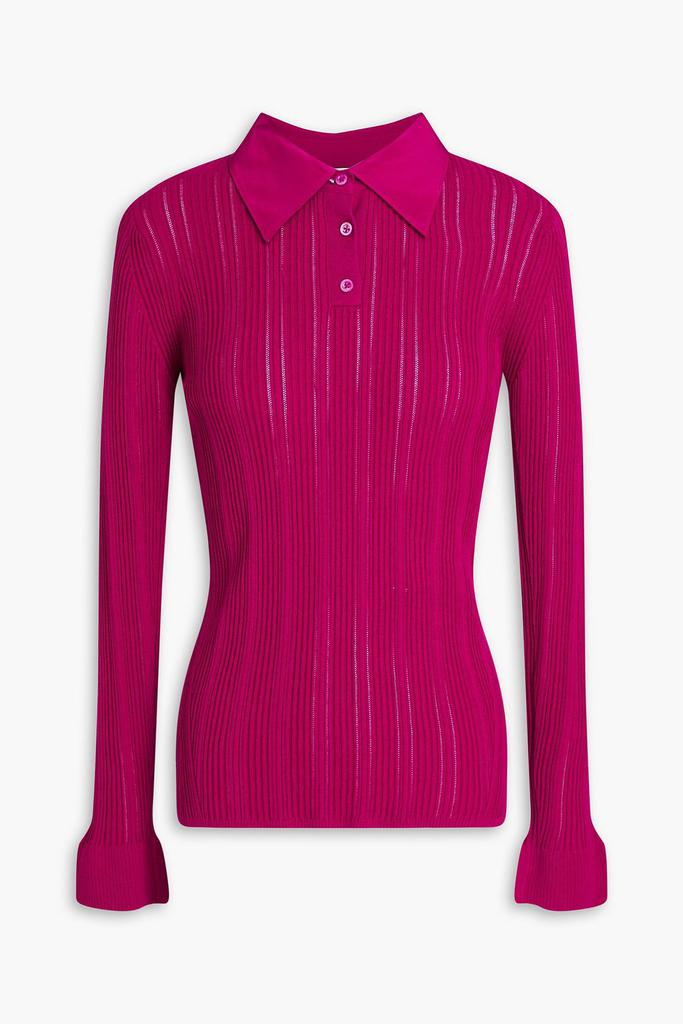 3.1 Phillip Lim Ribbed cotton-blend polo shirt