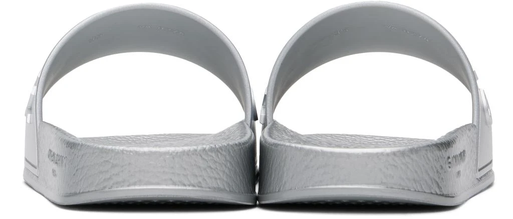 Silver Slide Flat Sandals – On Sale Now with Up to 56% Off  display picture 3