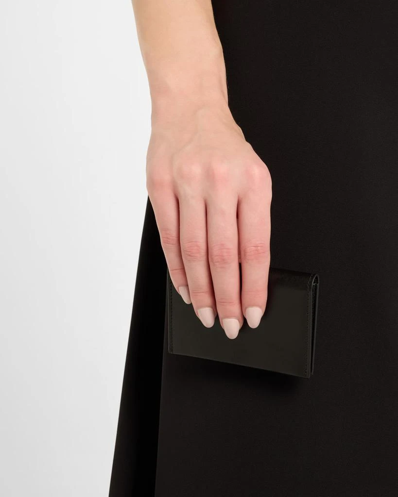 The Row Flap Card Holder in Box Calf Leather 2