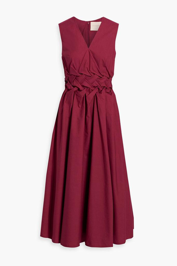 ROKSANDA Eifal woven cotton-poplin midi dress