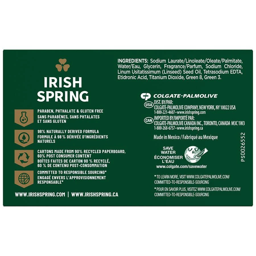 Irish Spring Deodorant Bar Soap for Men Original Clean 6