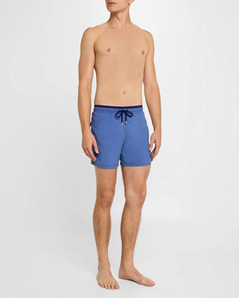 Vilebrequin Men's Les Unis Bicolor Swim Trunks 2