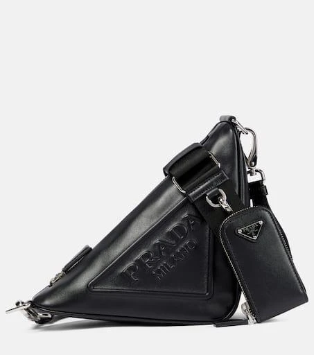 Prada Triangle leather shoulder bag 1